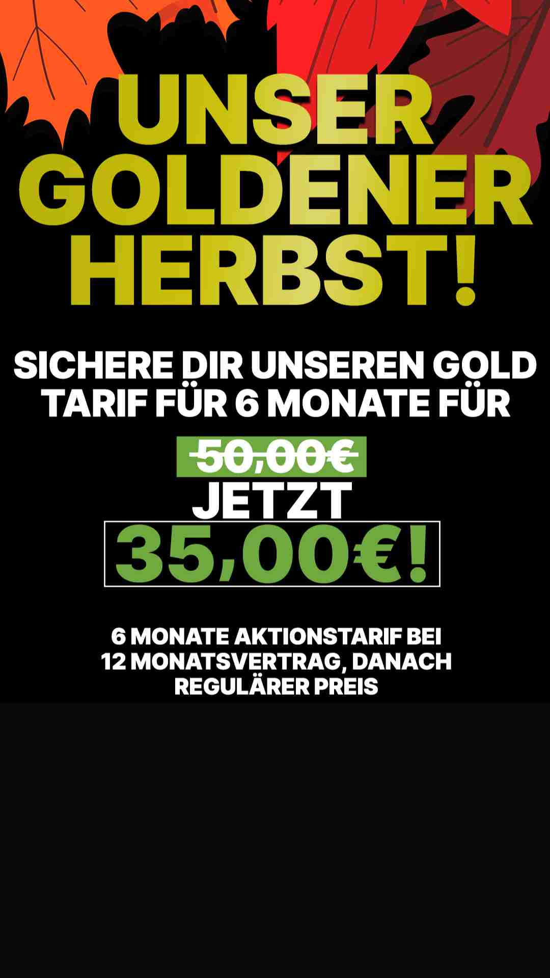 Nutze unsere Herbstaktion